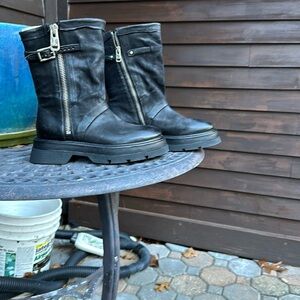 Black Leather Boots A.S 98